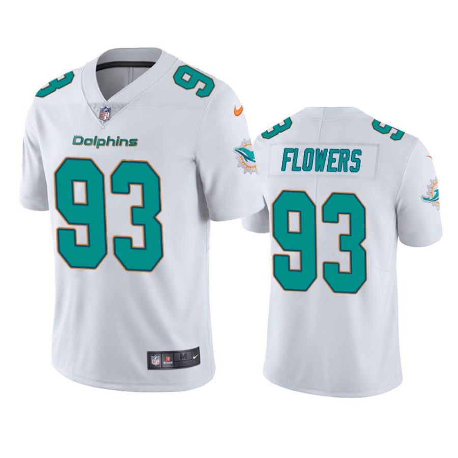 trey flowers dolphins jersey white vapor limited