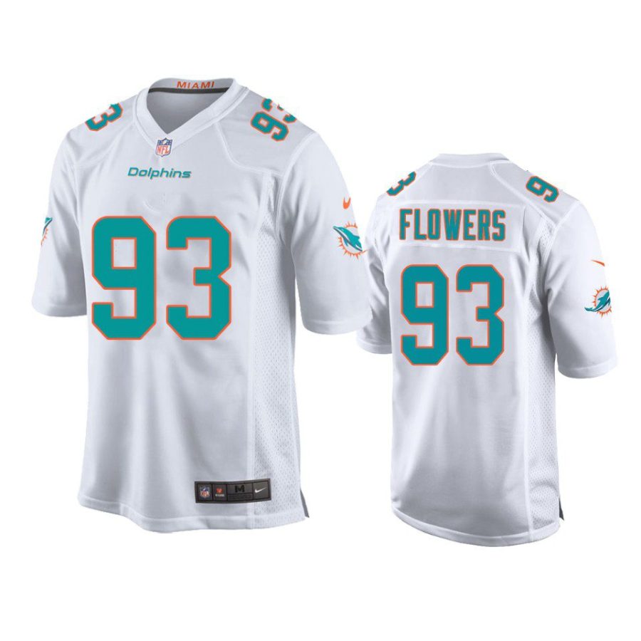 trey flowers game youth white jersey