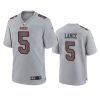 trey lance 49ers gray atmosphere fashion game jersey