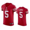 trey lance 49ers scarlet vapor elite jersey