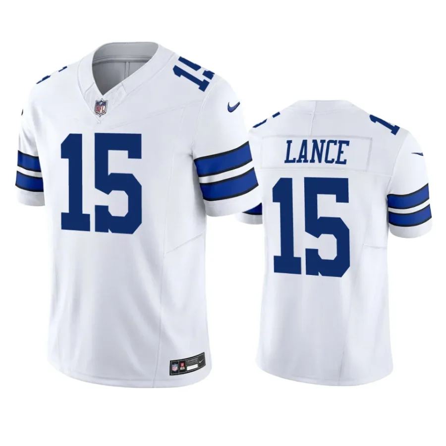 trey lance cowboys vapor f.u.s.e. limited white jersey