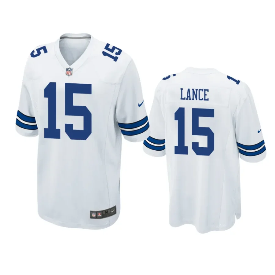 trey lance cowboys white game jersey