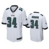 trey sermon eagles game white jersey