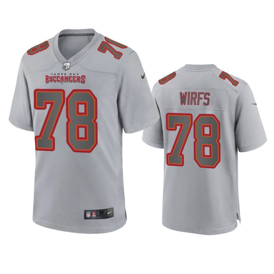 tristan wirfs buccaneers gray atmosphere fashion game jersey