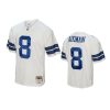 troy aikman cowboys white legacy replica jersey