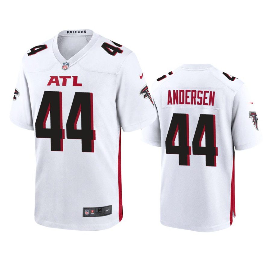 troy andersen falcons white game jersey