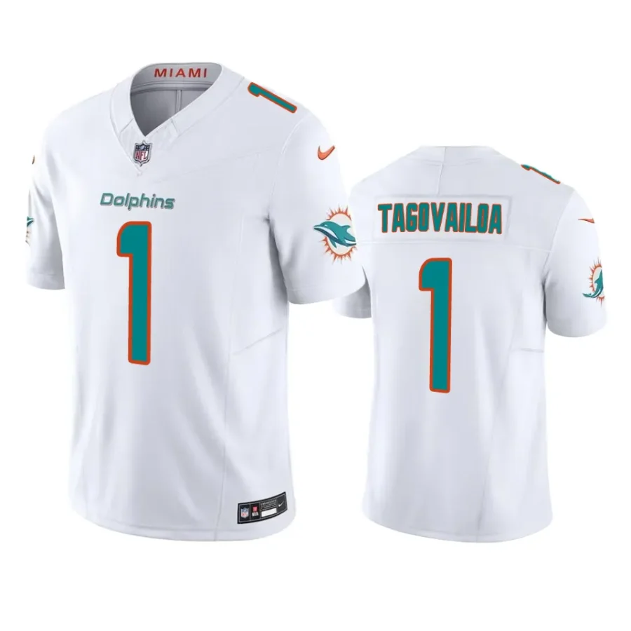 tua tagovailoa dolphins white vapor f.u.s.e. limited jersey