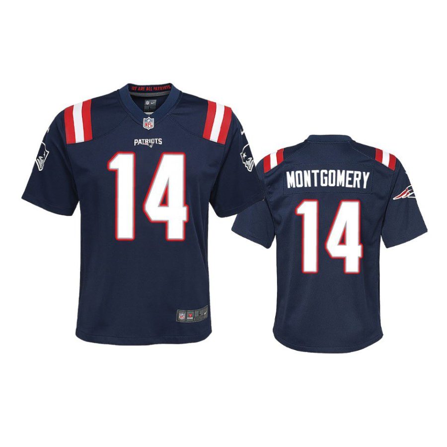 ty montgomery game youth navy jersey