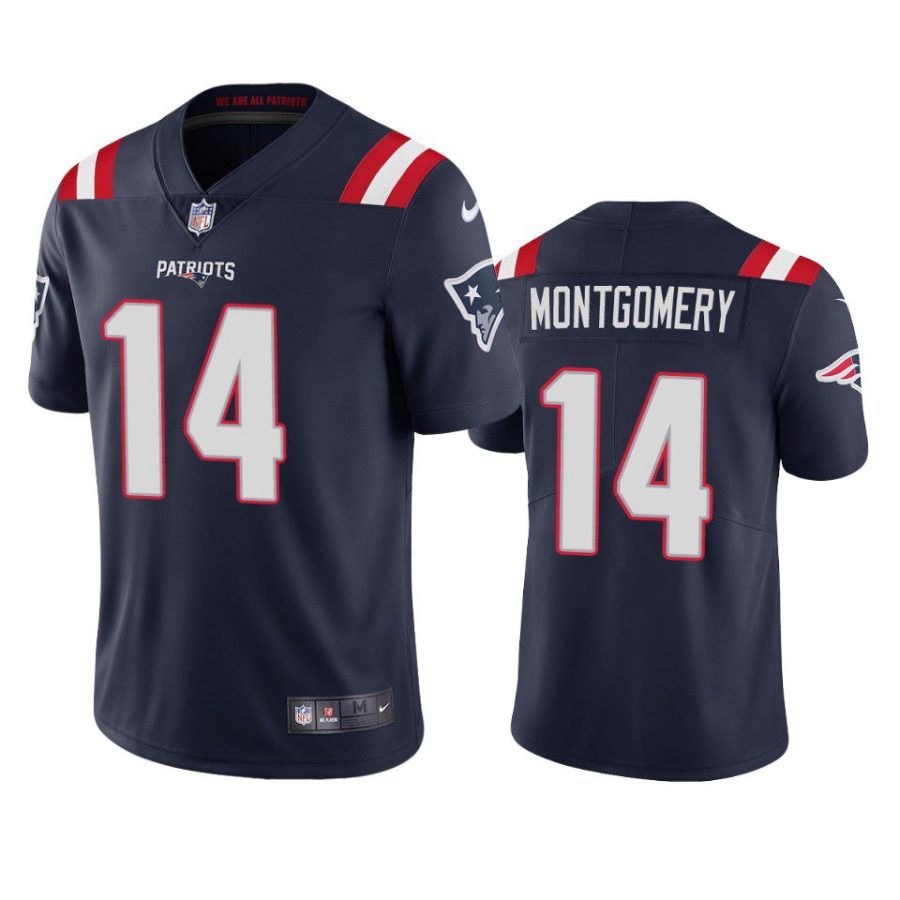 ty montgomery patriots jersey navy vapor limited