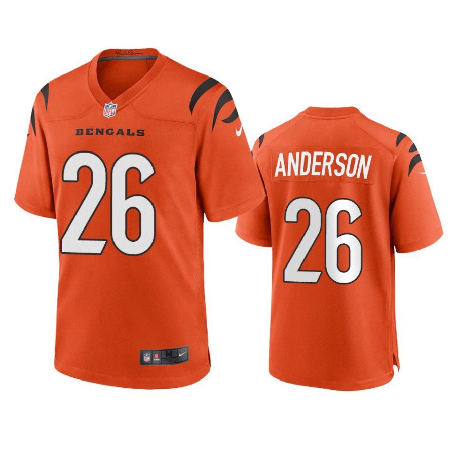 tycen anderson bengals game orange jersey