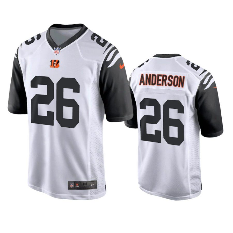 tycen anderson bengals white alternate game jersey