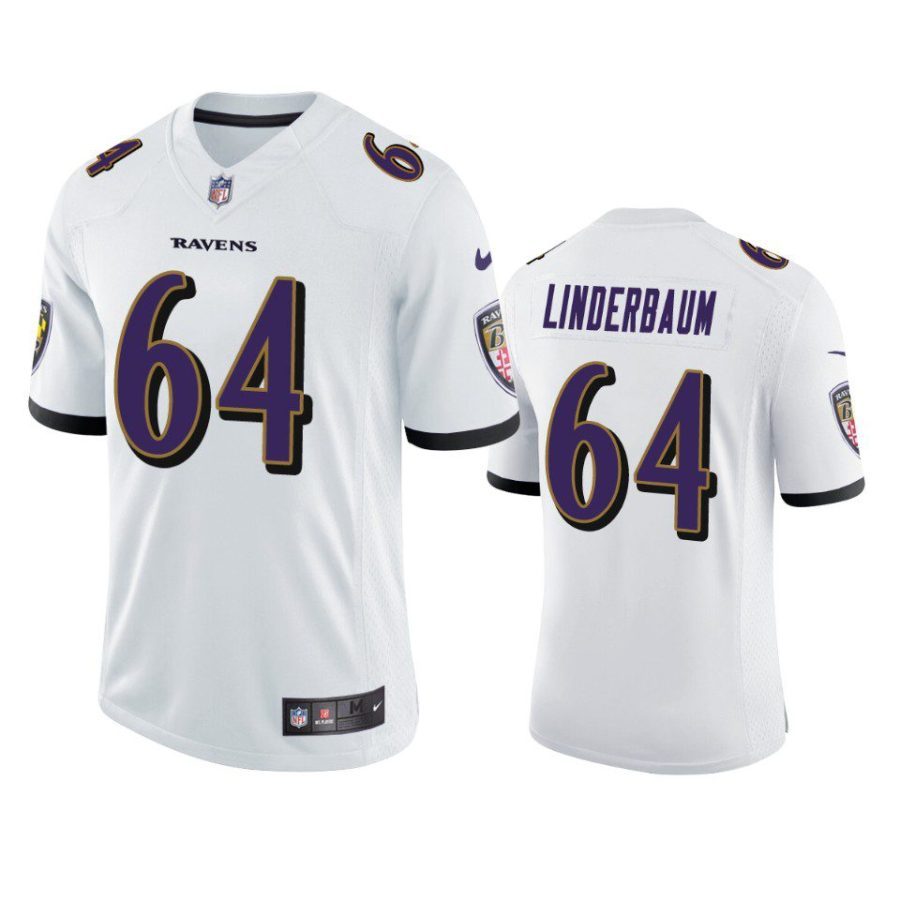 tyler linderbaum ravens vapor limited white jersey