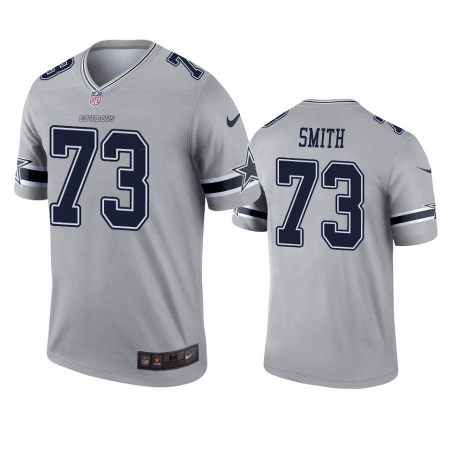 tyler smith cowboys inverted legend gray jersey