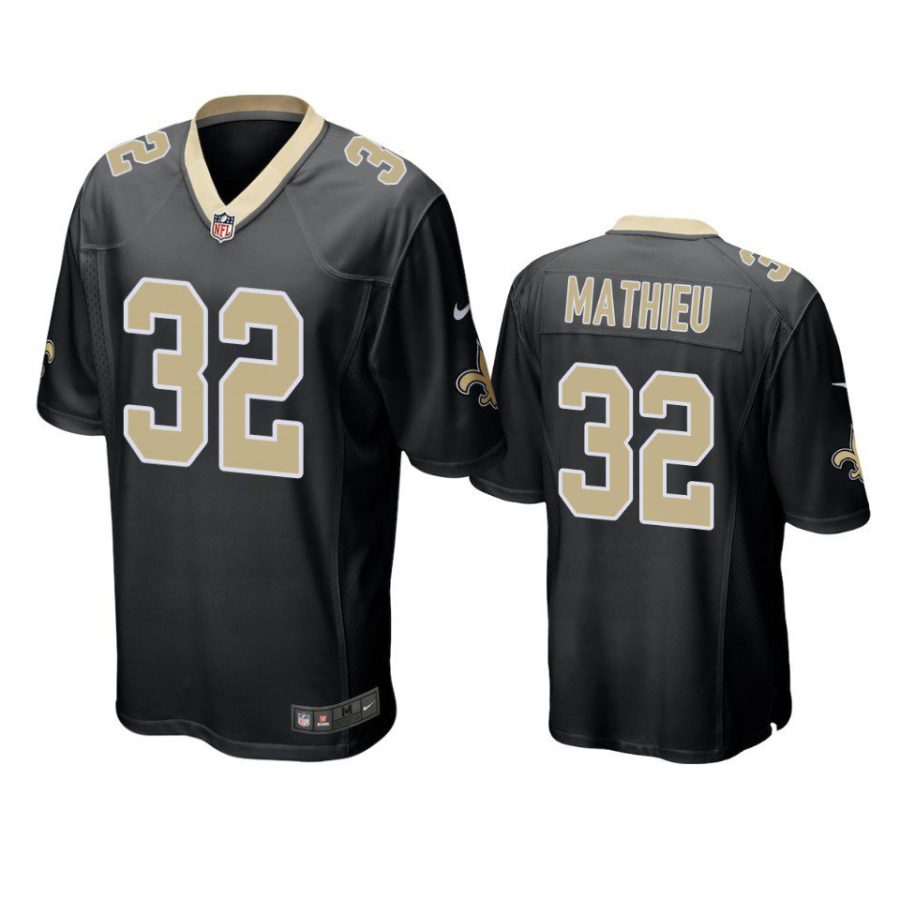 tyrann mathieu saints black game jersey