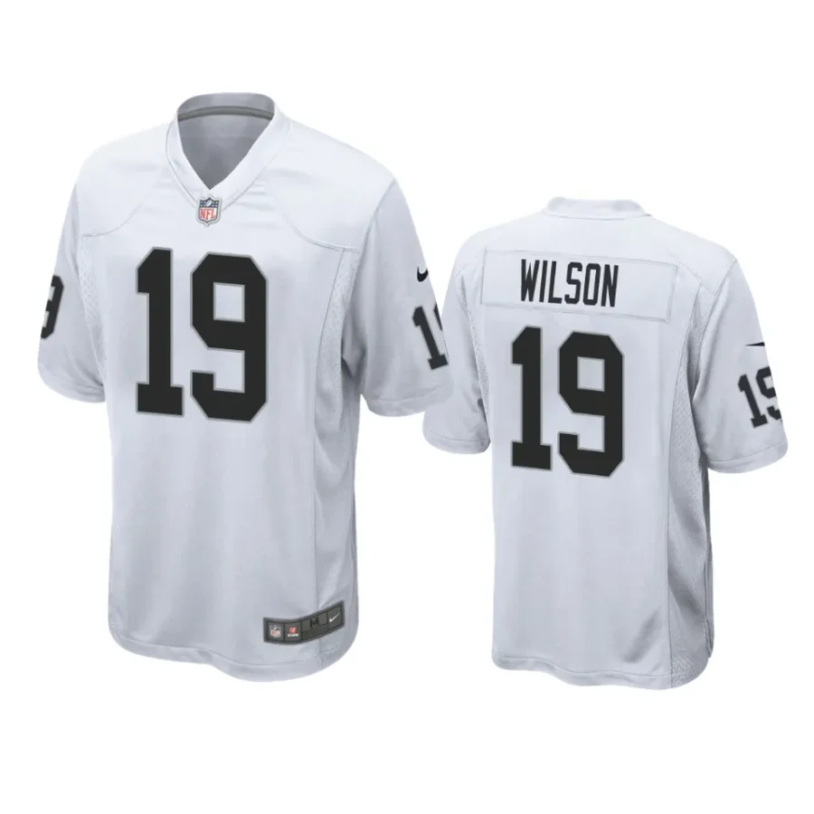 tyree wilson raiders white game jersey