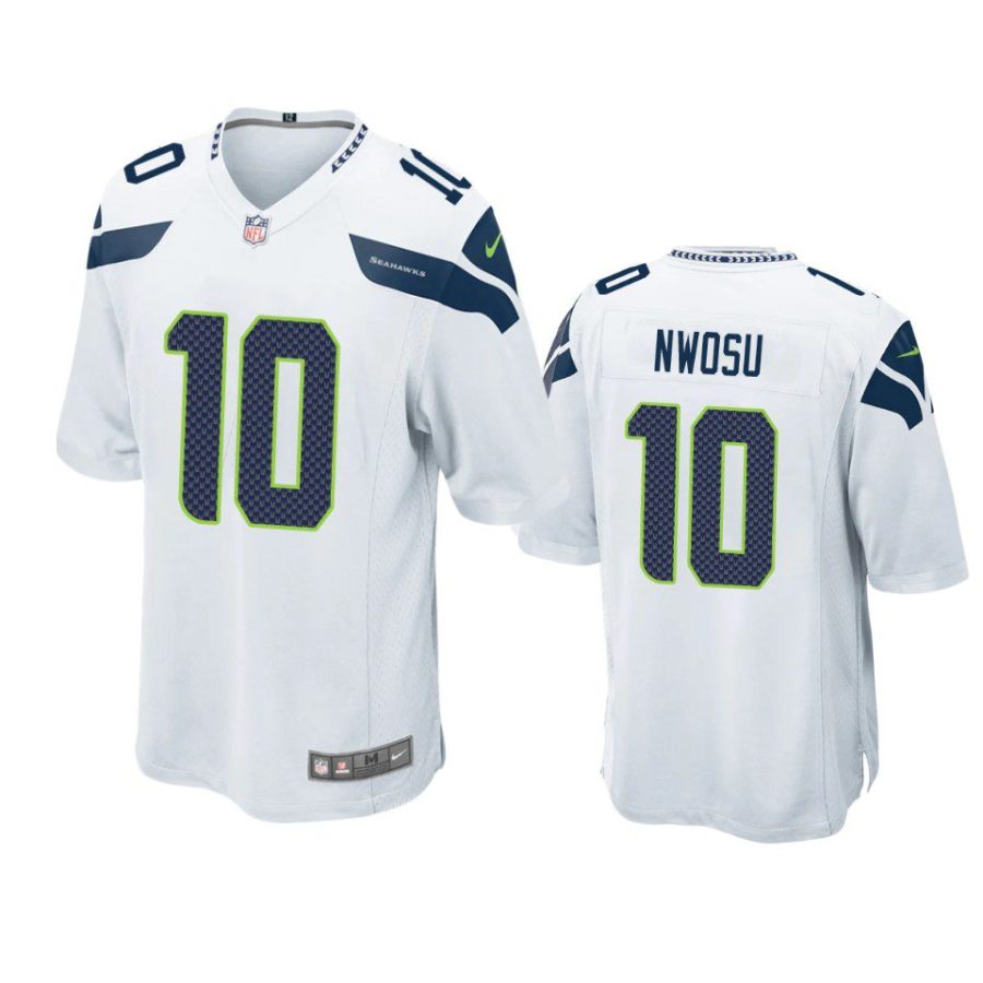 uchenna nwosu seahawks game white jersey