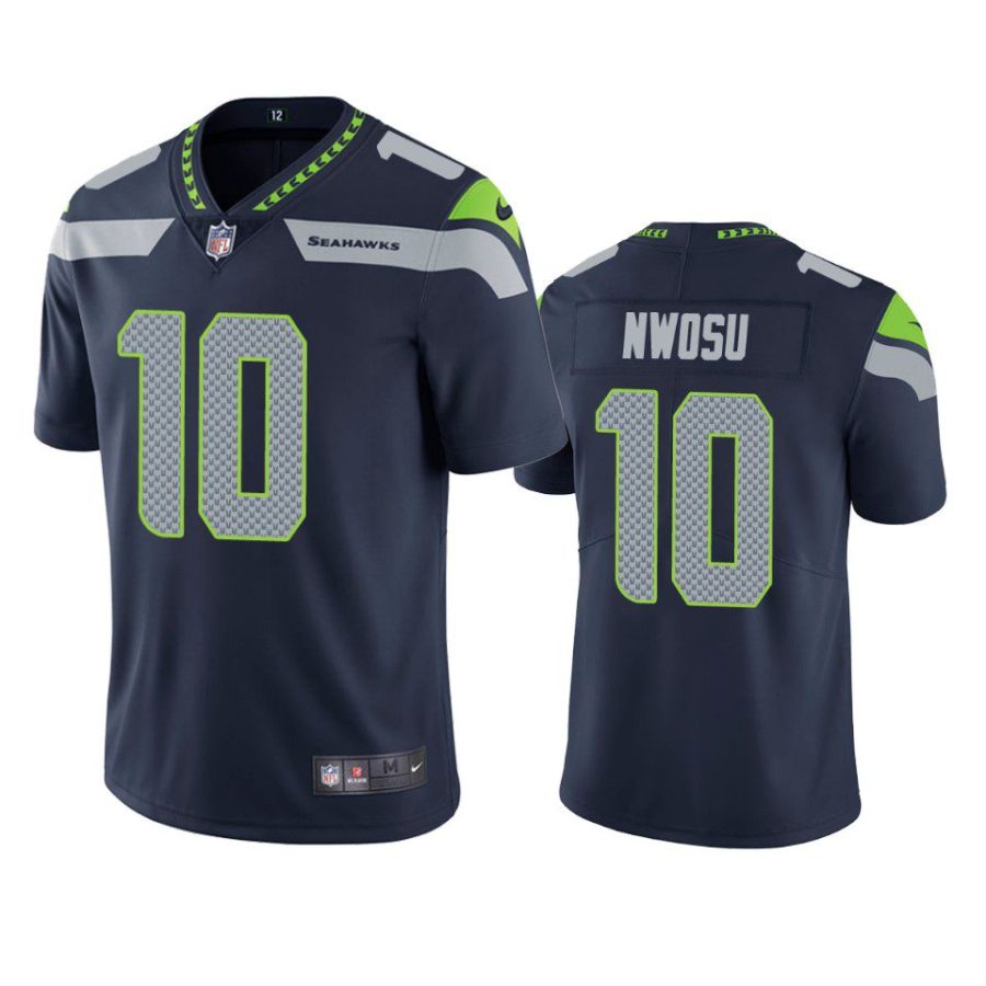 uchenna nwosu seahawks navy vapor jersey