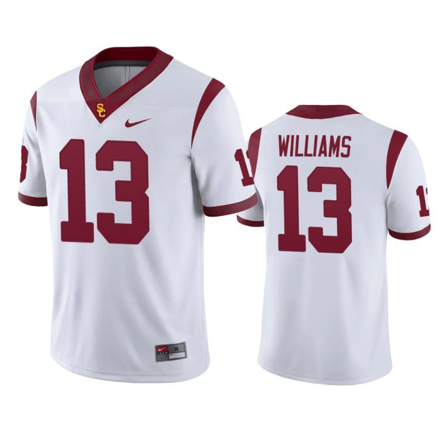 usc trojans caleb williams white game jersey