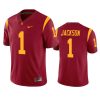 usc trojans domani jackson cardinal game jersey