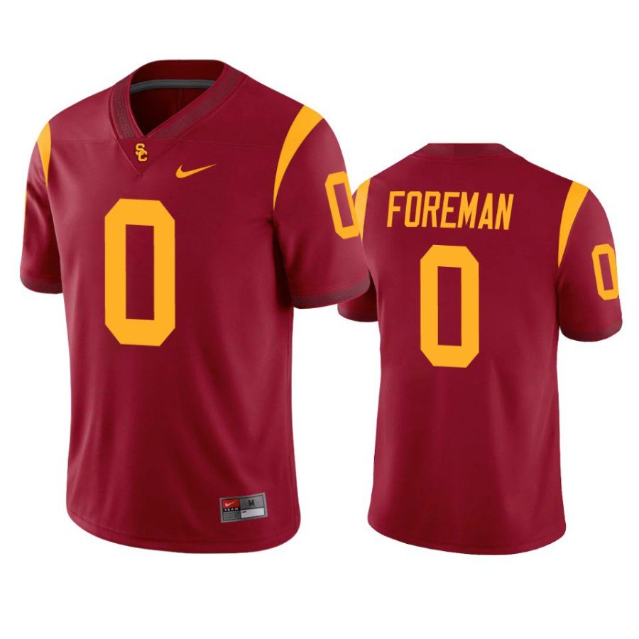 usc trojans korey foreman cardinal game jersey