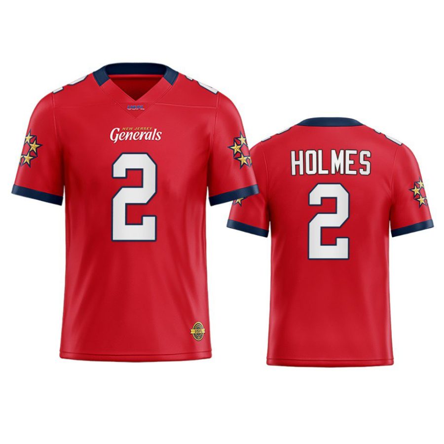 usfl generals ben holmes red replica jersey