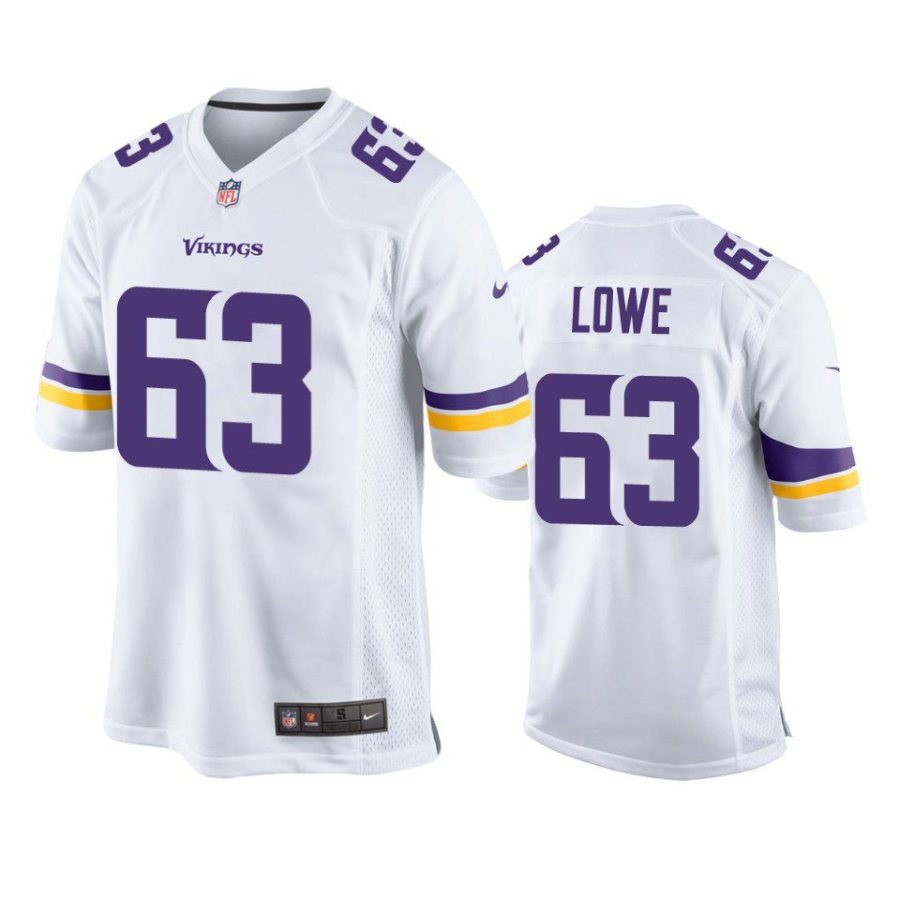 vederian lowe vikings game white jersey