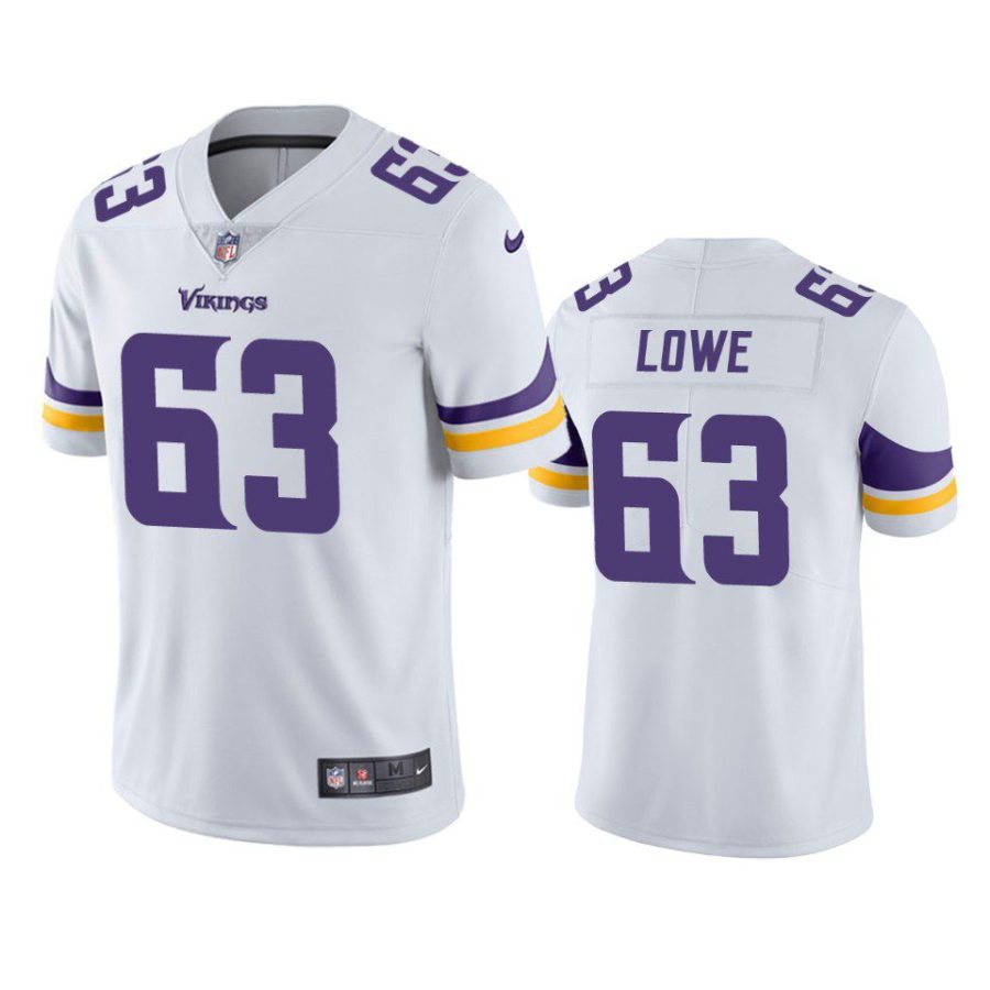 vederian lowe vikings white vapor jersey