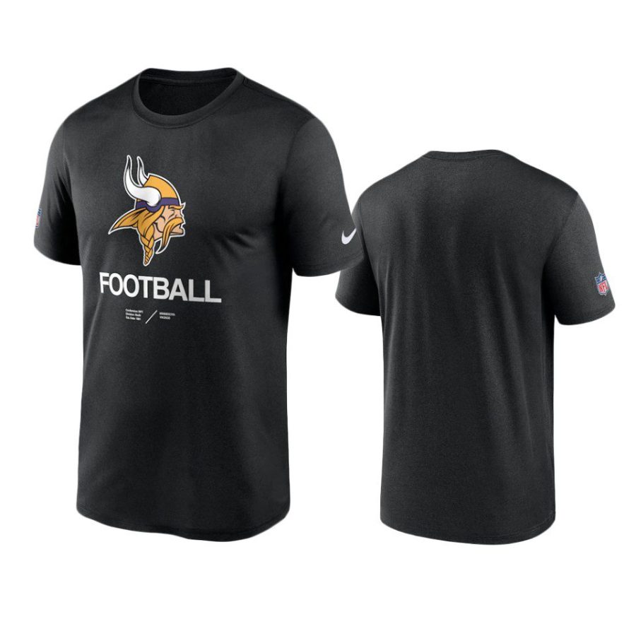 vikings black infographic performance t shirt