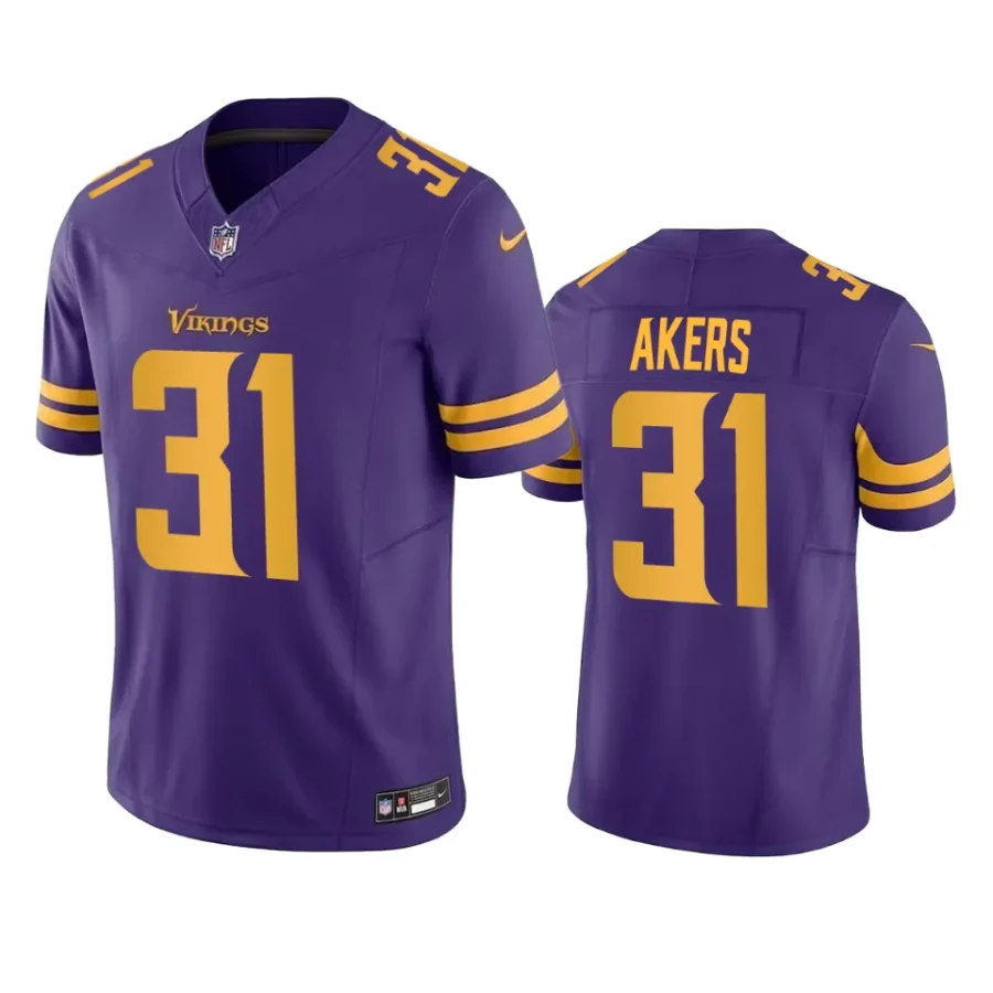 vikings cam akers purple vapor f.u.s.e. limited jersey