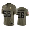 vikings garrett bradbury 2022 salute to service olive jersey