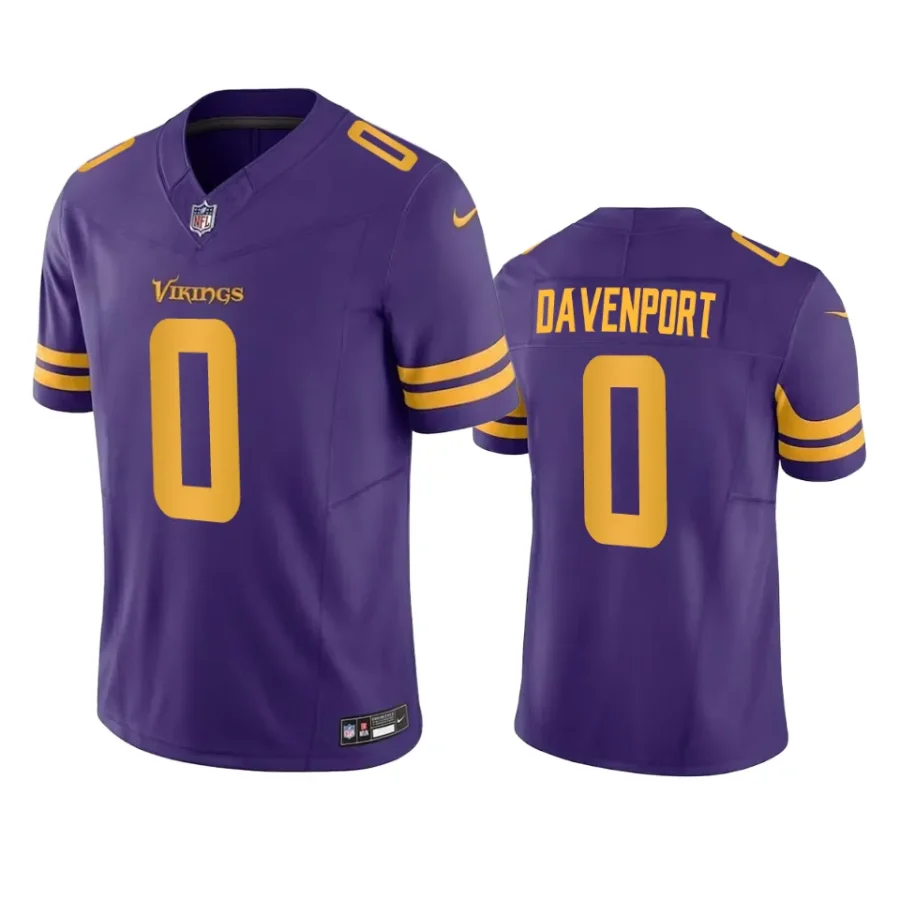 vikings marcus davenport purple vapor f.u.s.e. limited jersey