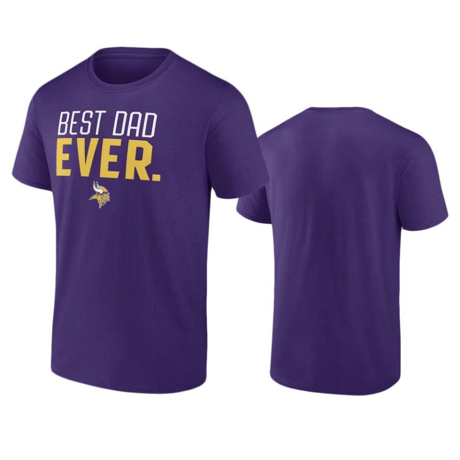 vikings purple best dad ever t shirt