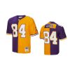 vikings randy moss purple gold split legacy replica jersey