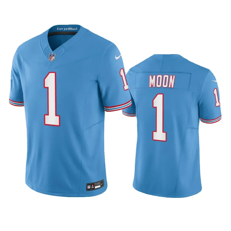 warren moon titans light blue oilers throwback limited jersey