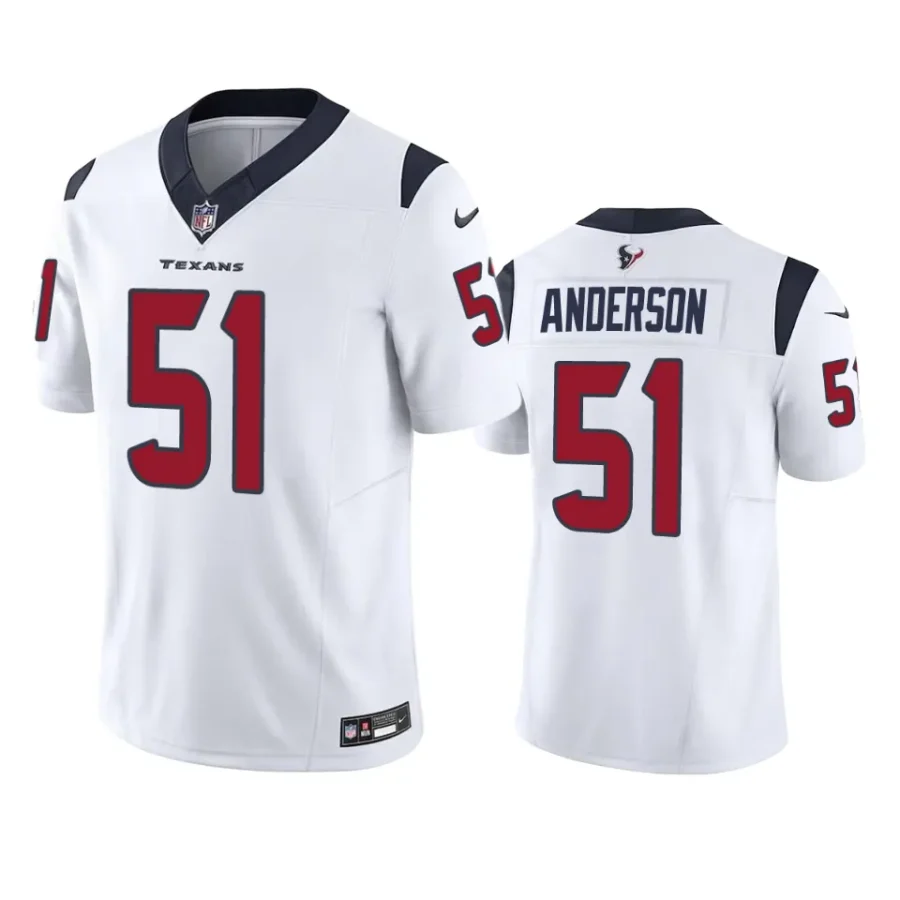 will anderson texans white vapor f.u.s.e. limited jersey