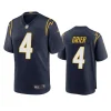will grier chargers navy alternate jersey