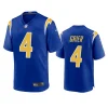 will grier chargers royal alternate jersey