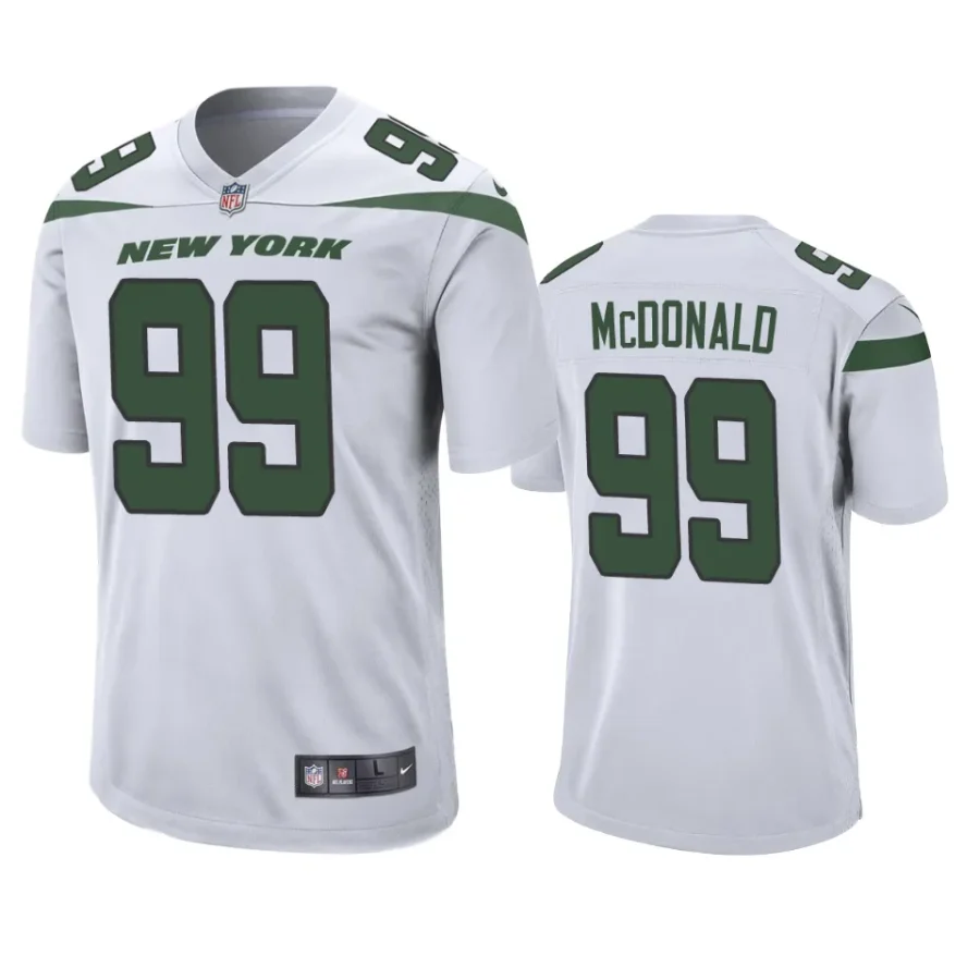 will mcdonald jets white game jersey