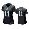 women a.j. brown eagles game black jersey