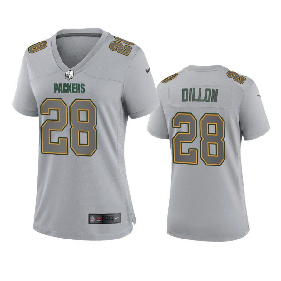 women a.j. dillon packers gray atmosphere fashion game jersey