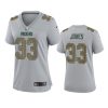 women aaron jones packers gray atmosphere fashion game jersey