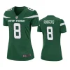 women aaron rodgers jets game green jersey