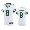 women aaron rodgers jets legacy game white jersey