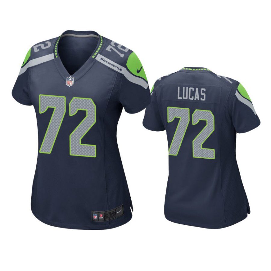 women abraham lucas seahawks game navy jersey