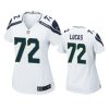 women abraham lucas seahawks game white jersey