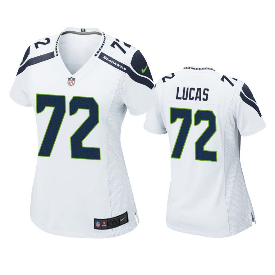 women abraham lucas seahawks game white jersey