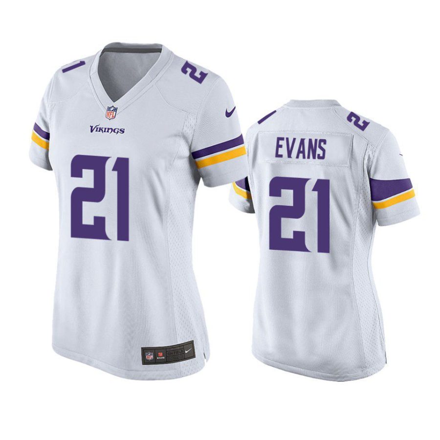 women akayleb evans vikings game white jersey