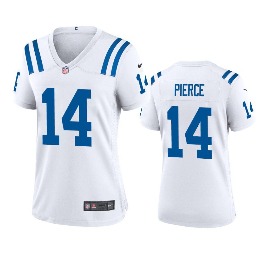 women alec pierce colts game white jersey