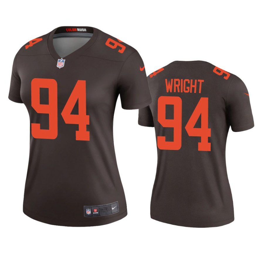 women alex wright browns alternate legend brown jersey