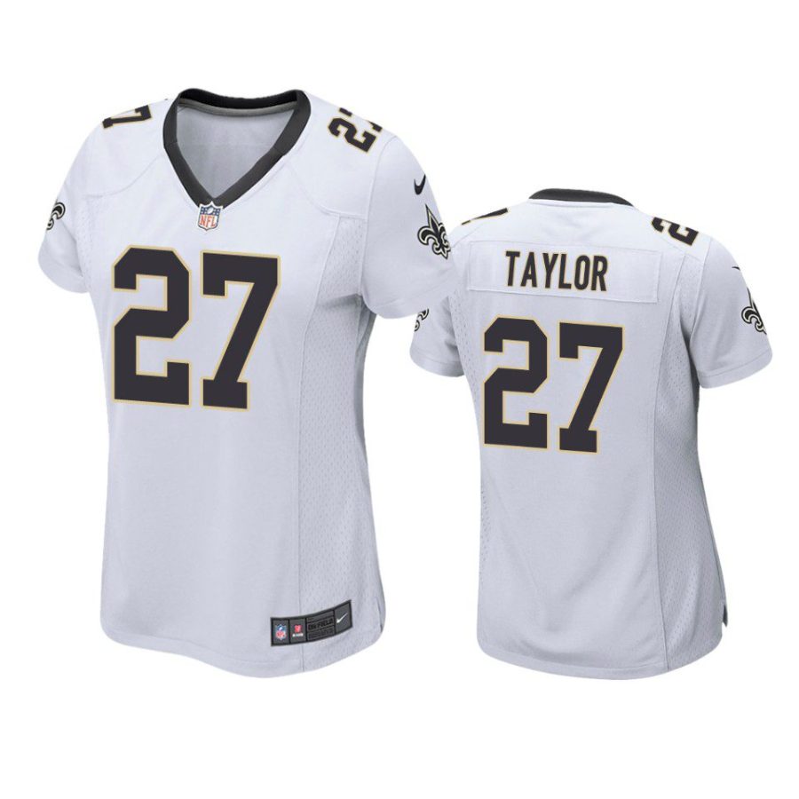 women alontae taylor saints game white jersey